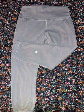 lululemon athletica Grey High-Rise Seamless Leggings